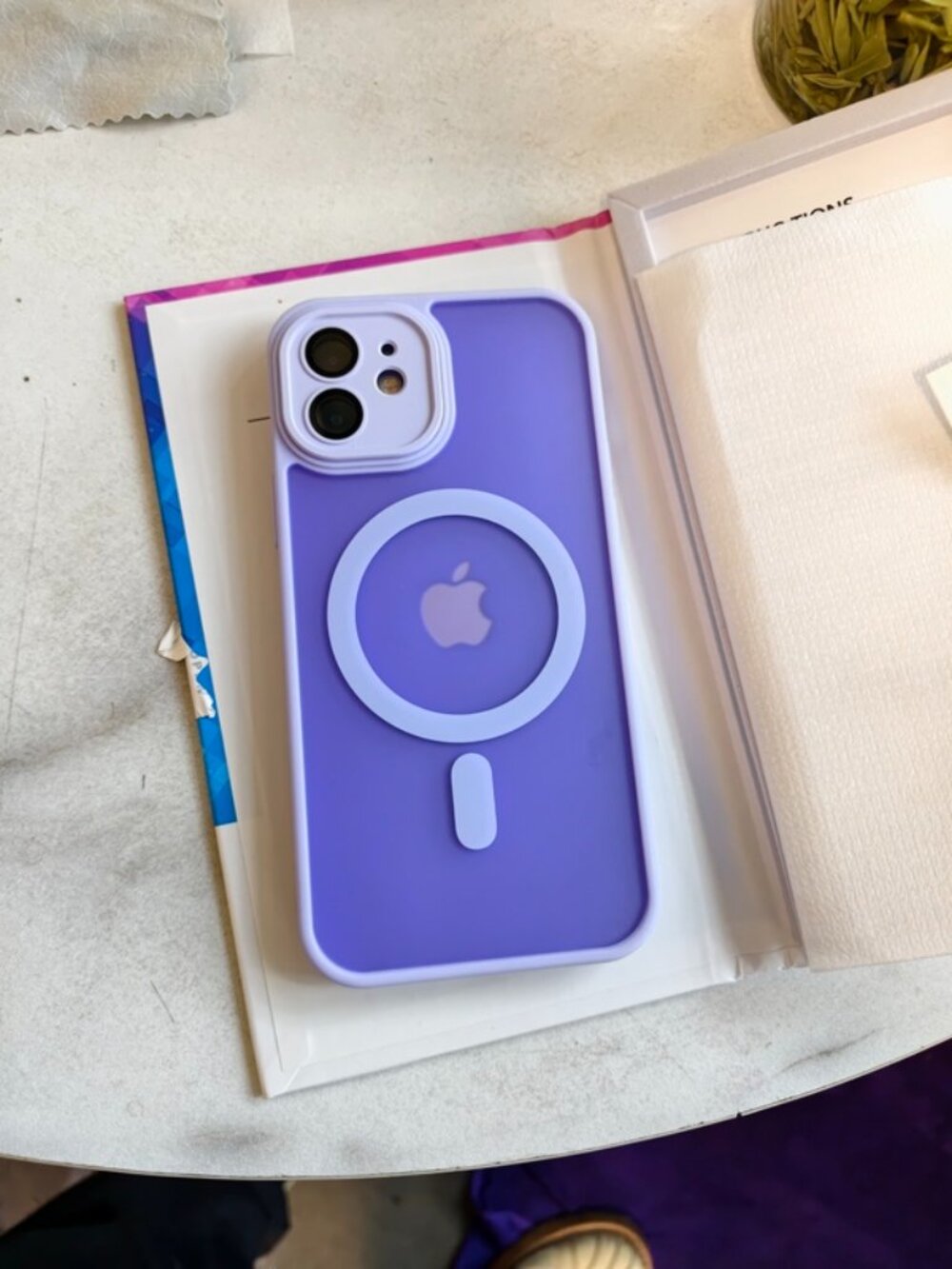 Lavender Purple Magnetic Frosted iPhone Case